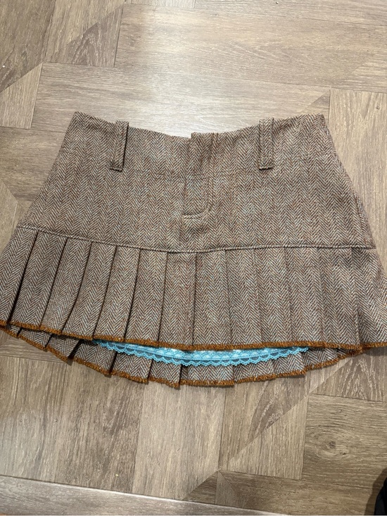 Abercrombie & Fitch Dresses & Skirts - Vintage Y2K Abercrombie & Fitch Pleated Tweed Wool and Silk Mini Skirt